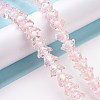 Transparent Glass Beads Strands LAMP-H061-01D-03-2