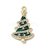 Alloy Enamel Pendants with Rhinestone X-FIND-H055-16G-02-1
