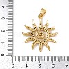 Brass Micro Pave Cubic Zirconia Pendants X-KK-K303-01G-3