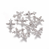 Brass Cubic Zirconia Links ZIRC-E162-01P-2