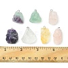 7Pcs 7 Styles Raw Rough Natural Gemstone Pendants G-FS0005-76-5