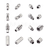Fashewelry 16Sets 4 Style 304 Stainless Steel Screw Clasps STAS-FW0001-08P-1