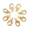 Zinc Alloy Jewelry Findings Golden Lobster Claw Clasps X-E105-G-1
