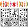Stainless Steel DIY Nail Art Templates MRMJ-WH0092-045-1