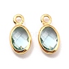 Eco-Friendly Brass with Glass Pendants KK-K268-01E-2