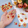 24Pcs 12 Styles Alloy Enamel Pendants ENAM-HS0001-05-3