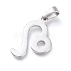 Non-Tarnish 304 Stainless Steel Pendants STAS-L210-06D-P-2
