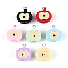 Opaque Resin Pendants RESI-T059-08-1