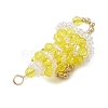 Glass Pendants PALLOY-MZ01164-04-4