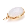 Opalite Pendants PALLOY-JF00467-02-2