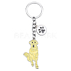 WEWAYSMILE Dog Keychain Car Keychain Pet Pendant Key-Ring Lovely Dog Key-ring Portable Metal Keychain Gift for Pet Lover Birthday Puppy Theme Party Supplies (Labrador) JX806A-1