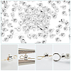100Pcs 2 Styles Brass Crimp Beads KK-BBC0014-28S-6