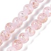 Handmade Gold Sand Lampwork Beads LAMP-Z009-01A-1