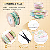 5 Rolls 5 Colors Segment Dyed Macrame Cotton Cord OCOR-TA0004-05D-4