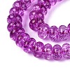 Crackle Transparent Glass Beads Strands GLAA-N074-02A-07-3