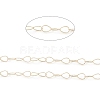 Brass Hollow Teardrop Link Chains CHC-M025-42G-2