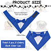 2Pcs 2 Styles Polyester Pet Handkerchi AJEW-CP0008-69A-2