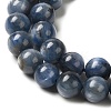 Natural Kyanite/Cyanite/Disthene Round Beads Strands G-O017-6mm-04C-3