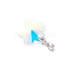 AB Color Plated Glass Pendants PALLOY-JF04596-02-4