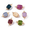 Natural Agate Links Connectors G-T131-99-1