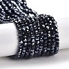 Electroplate Opaque Glass Beads Strands EGLA-A035-P3mm-A18-1