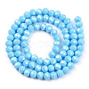 Electroplate Glass Beads Strands EGLA-A034-P6mm-A26-2