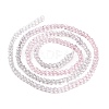 Transparent Gradient Color Glass Beads Strands GLAA-G101-2mm-02-4