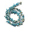 Synthetic Turquoise Dyed Beads Strands G-P507-04R-4