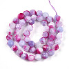 Dyed Natural White Jade Beads Strands X-G-T139-8mm-45S-3