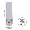 Iron Metal Stamps AJEW-BC0005-54L-2