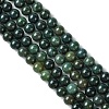 Natural Moss Agate Beads Strands GSR10mmC001-2