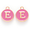 Golden Plated Alloy Enamel Charms ENAM-S118-08E-1