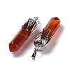 Natural Red Agate Big Pendants G-E059-03AS-02-3