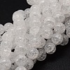 Crackle Glass Round Beads Strands X-CCG-E001-8mm-04-1