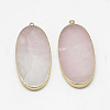 Natural Rose Quartz Big Pendants G-Q983-A06-2