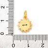 Brass Micro Pave Cubic Zirconia Charms KK-U033-04G-02-3