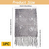 Peacock Detachable Polyester Sequin Shawl AJEW-WH20072-41B-2