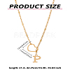 1Pc Letter & Heart Stainless Steel Lariat Necklaces for Women NJEW-LP0002-87G-P-2