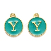 Golden Plated Alloy Enamel Charms LS-ENAM-Q437-15Y-1