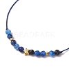 Natural Round Kyanite Beads Braided Bead Bracelets for Women BJEW-JB11655-10-3