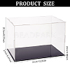 Transparent Plastic Minifigure Display Cases ODIS-WH0029-72C-2