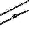 201 Stainless Steel Hollow Moon Cat Shaped Pendant Box Chain Necklaces NJEW-M010-06-3