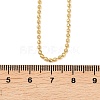 2MM Brass Ball Chain Necklaces for Men Women NJEW-L012-04G-5