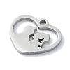 Non-Tarnish 304 Stainless Steel Charms STAS-C097-38A-P-2