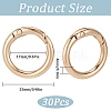 30Pcs Alloy Spring Gate Rings FIND-SC0009-08-2