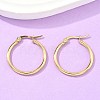 Ion Plating(IP) 304 Stainless Steel Hoop Earrings X-EJEW-N0016-11G-C-2