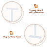 3Pcs 3 Sizes Acrylic T Bar Earring Display Stands EDIS-WH0029-35-3