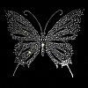 Butterfly Shape Hotfix Rhinestone Appliques WG59545-04-1