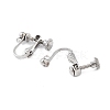 Non-Tarnish 316 Stainless Steel Clip-on Earring Findings X-STAS-K274-09P-2
