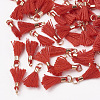 Polycotton(Polyester Cotton) Tassel Pendant Decorations FIND-S275-21G-2